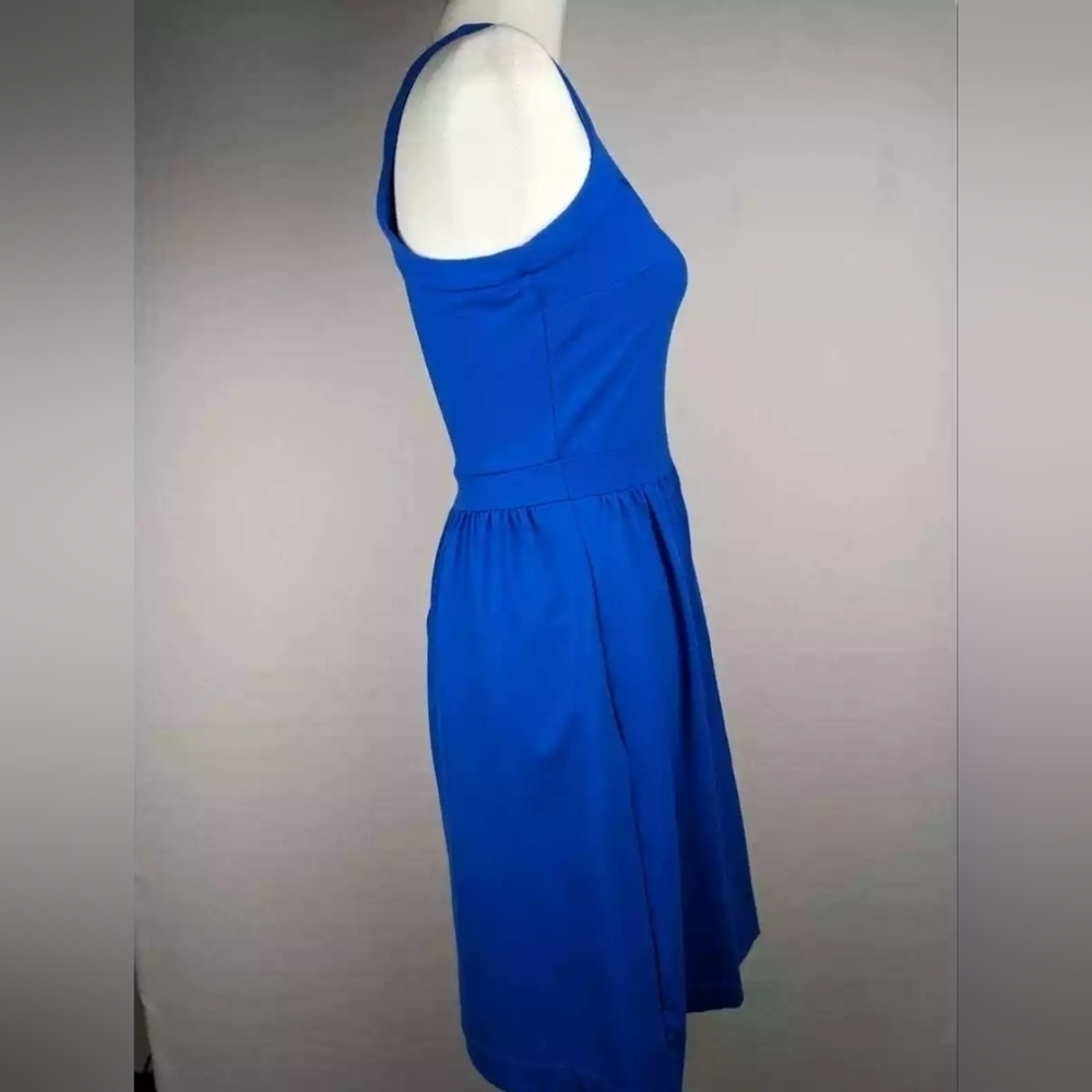 Royal Blue Sleeveless Dress - Picture 3 of 10